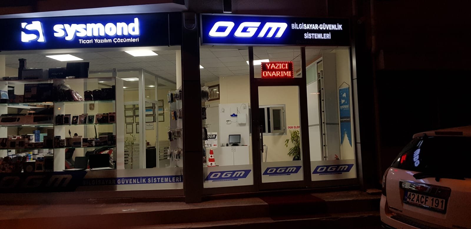 OGM Bilgisayar Aksaray vitrini ve güvenlik ürünleri